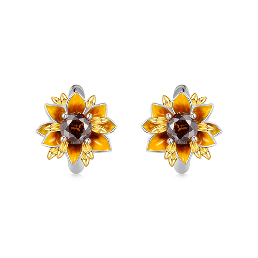 Gnoce Sunflower Hoop Earrings_1