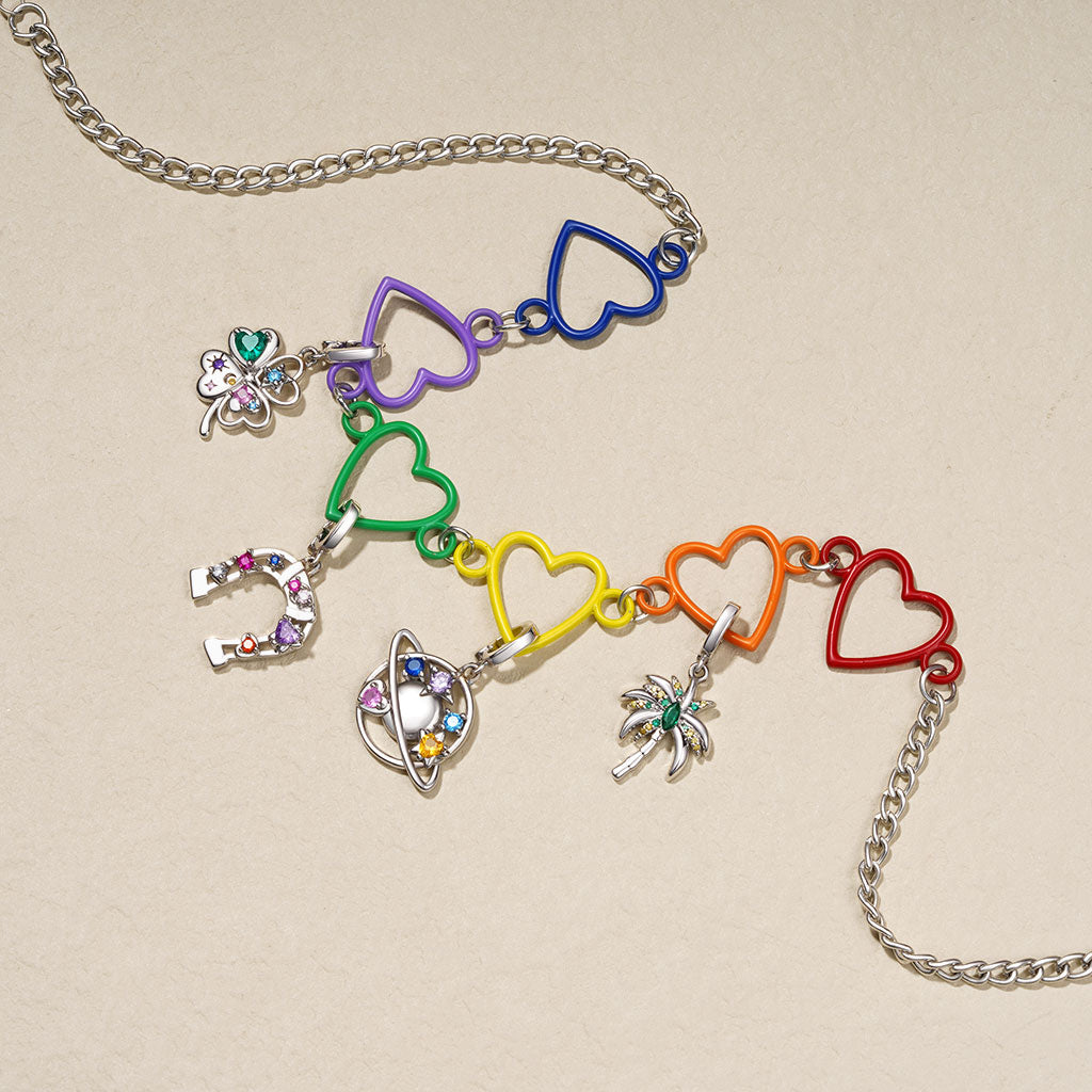 Gnoce Lucky Horseshoe Clasp Clusters Charm_3