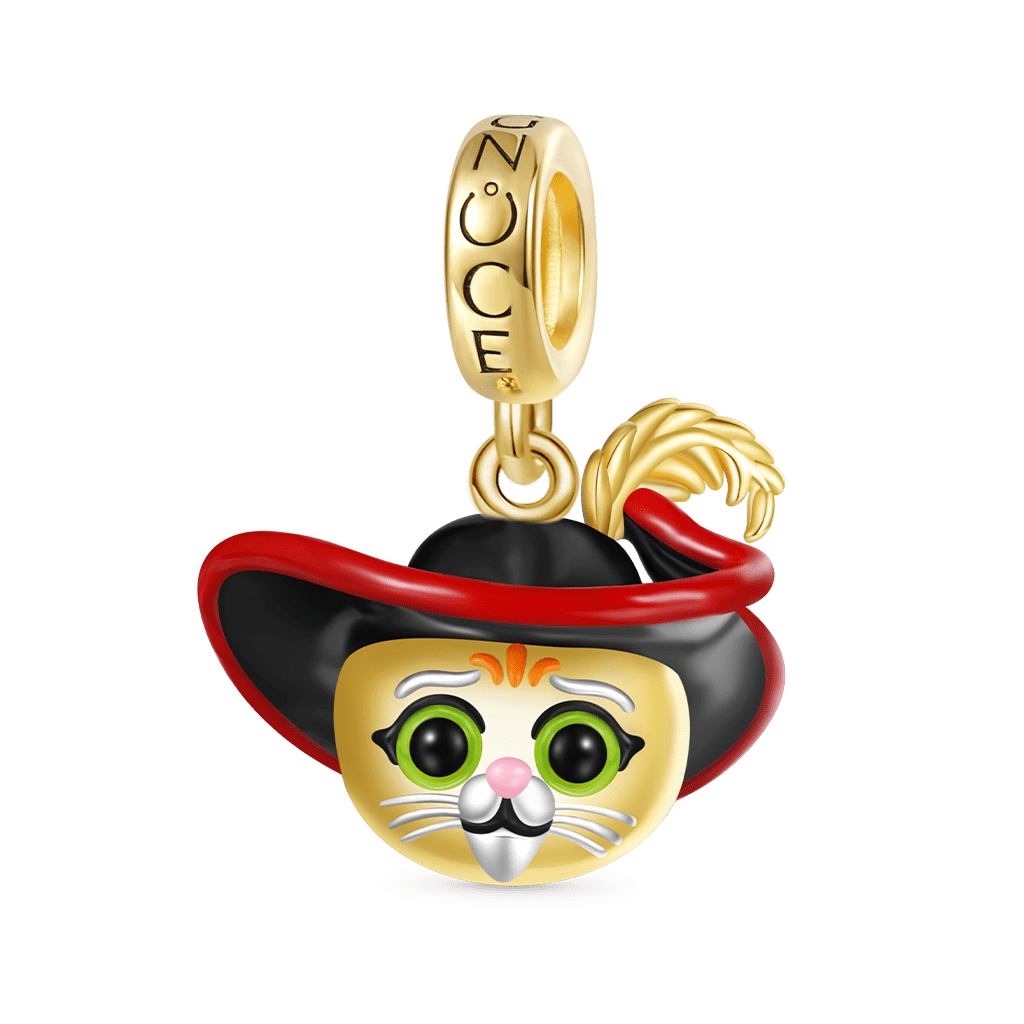 Gnoce Shrek Puss in Boots Head Pendant Dangle Charm_1