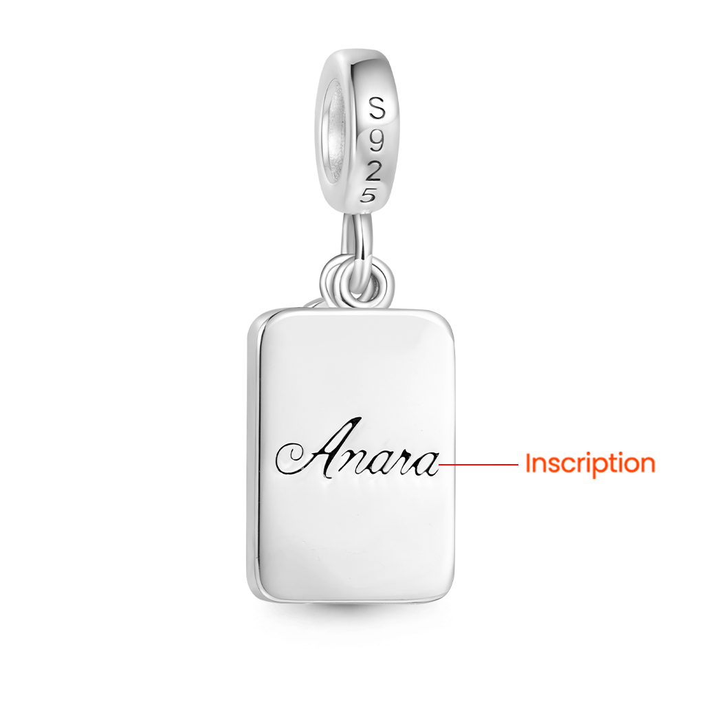 Gnoce Engravable Playing Cards & Crown Pendant Dangle Charm_2