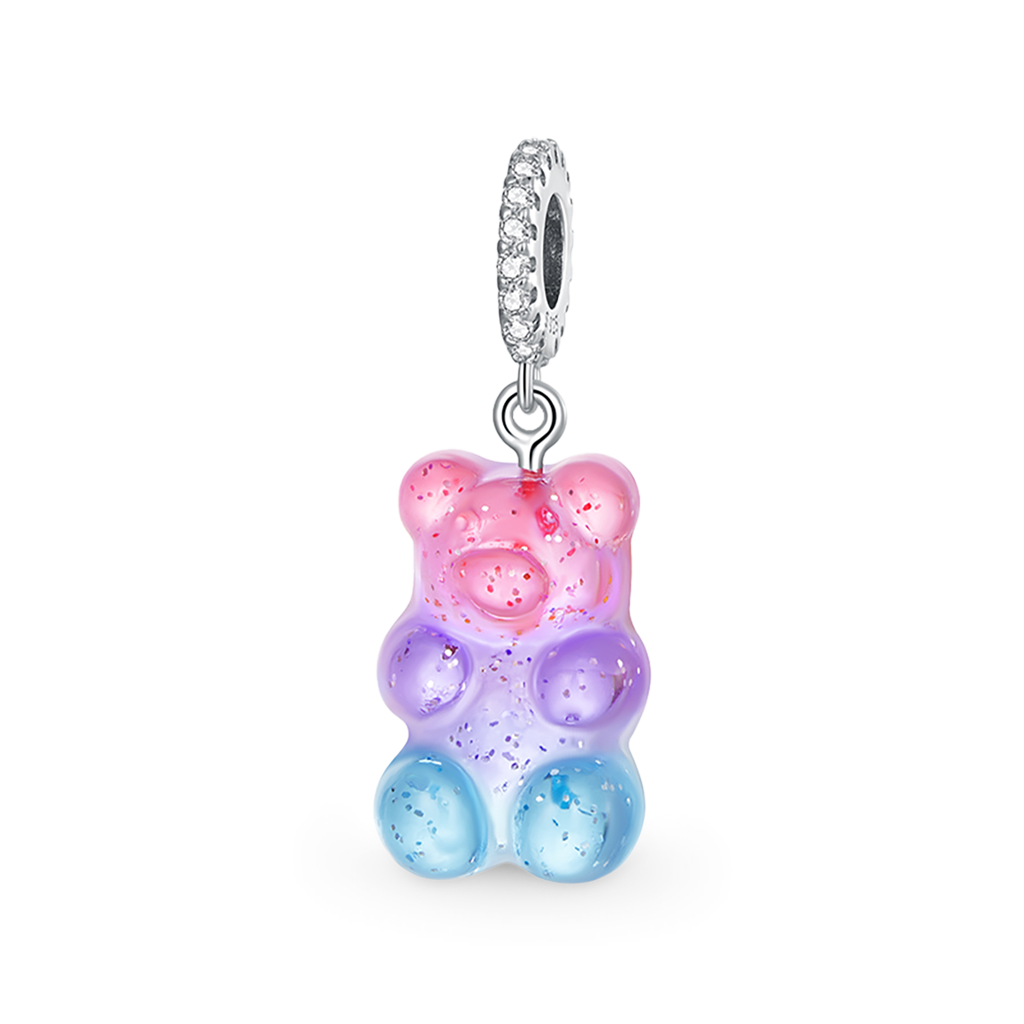 Gnoce Gummy Bear CZ Pave Pendant Dangle Charm_1