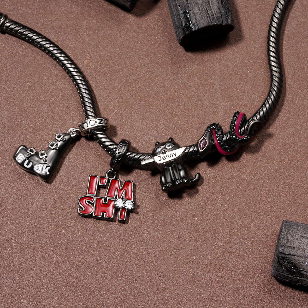 Gnoce Gothic Punk Demonia Boots Pendant Dangle Charm_3