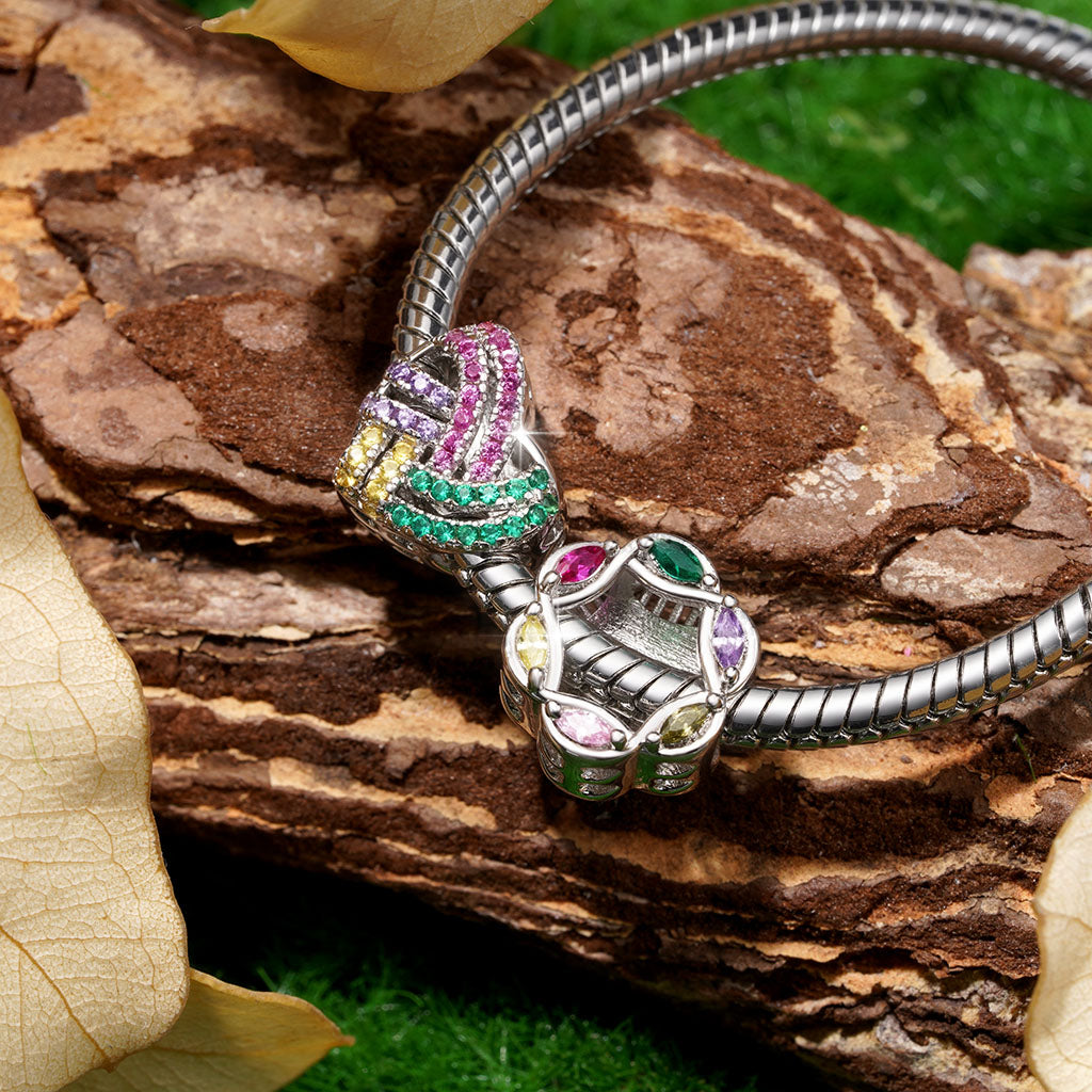Gnoce Our Family Wreath Marquise Birthstone Charm_4