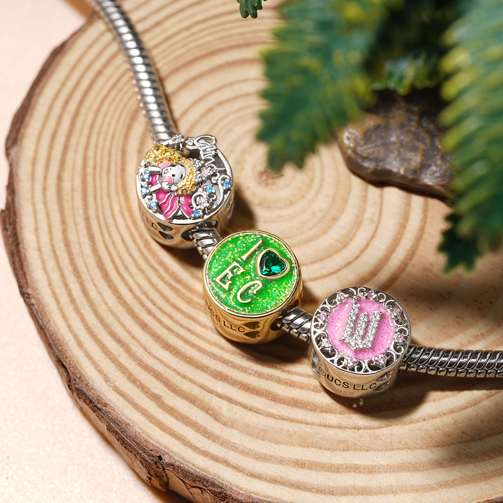 Gnoce Wicked Pink Logo Heart Birthstone Charm_4