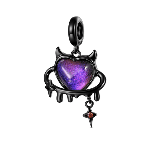 Gnoce Sweet Cool Heart of the Devil Pendant Dangle Charm_1
