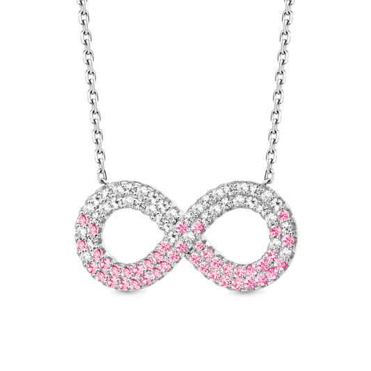 Gnoce Gradient Infinite Pavé Pendant Necklace_1