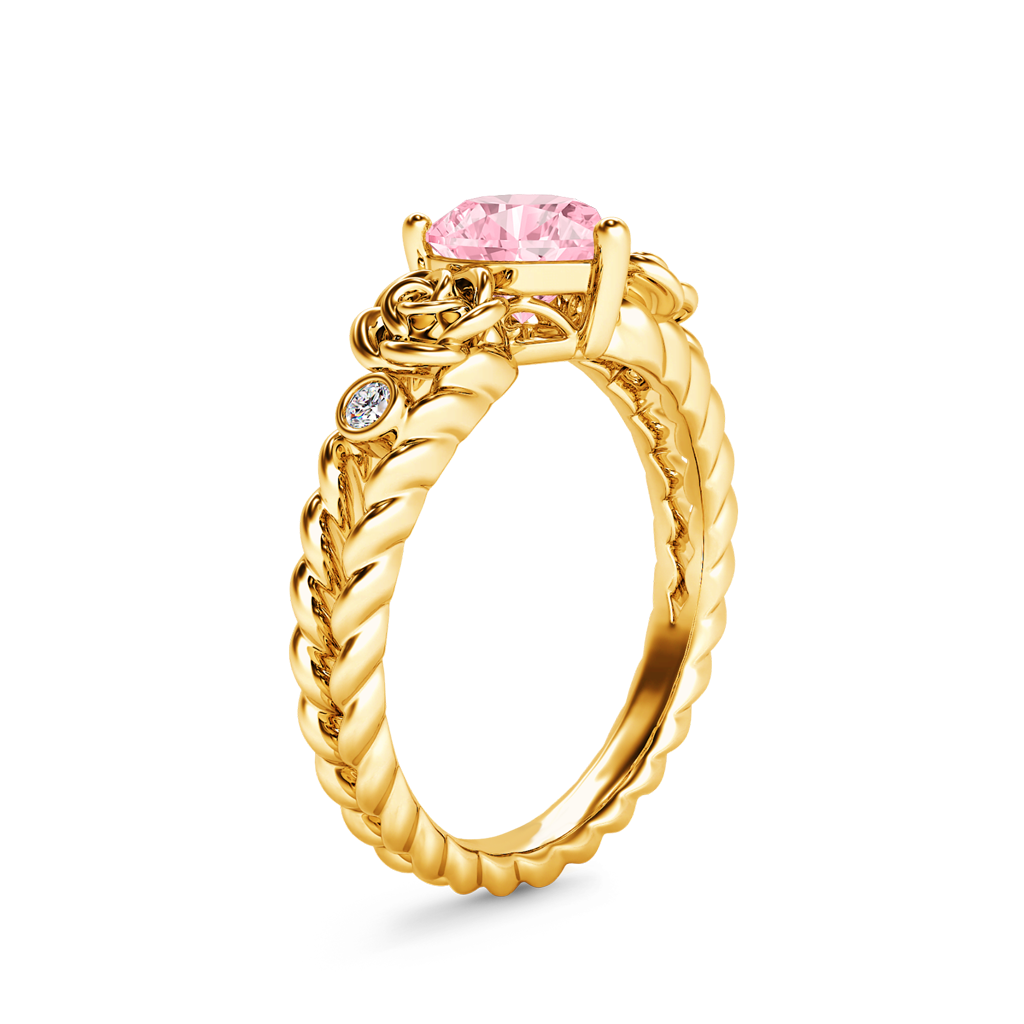 Gnoce Heart Rose Flower Engagement Ring_3
