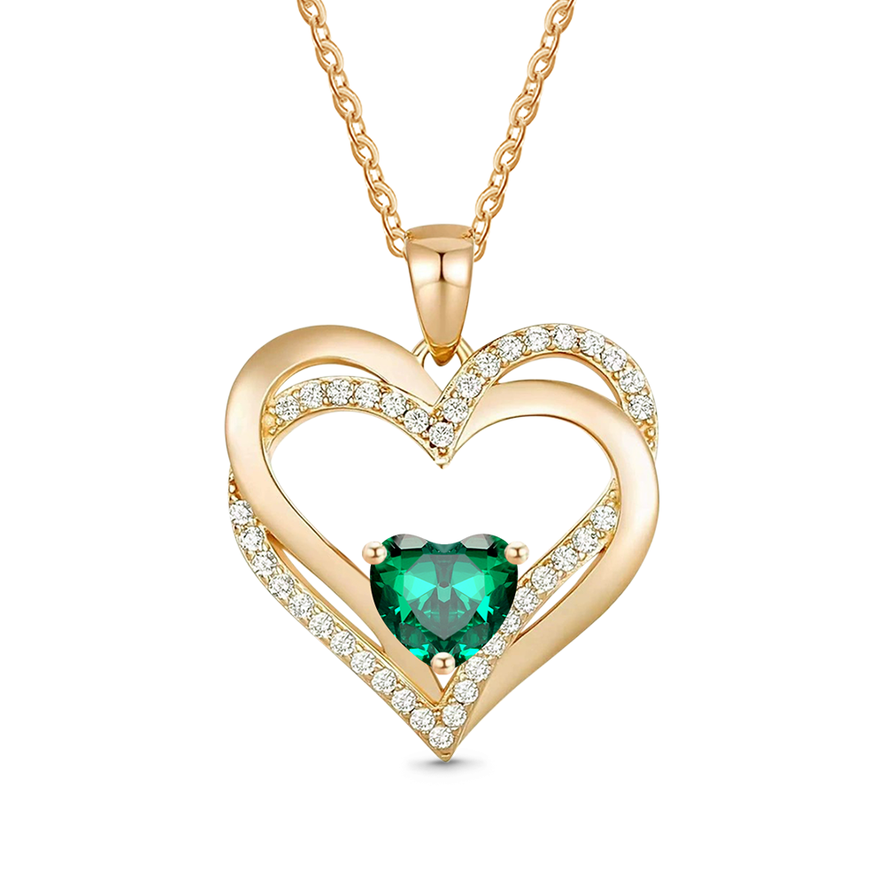 Gnoce Birthstone Heart Necklace_3