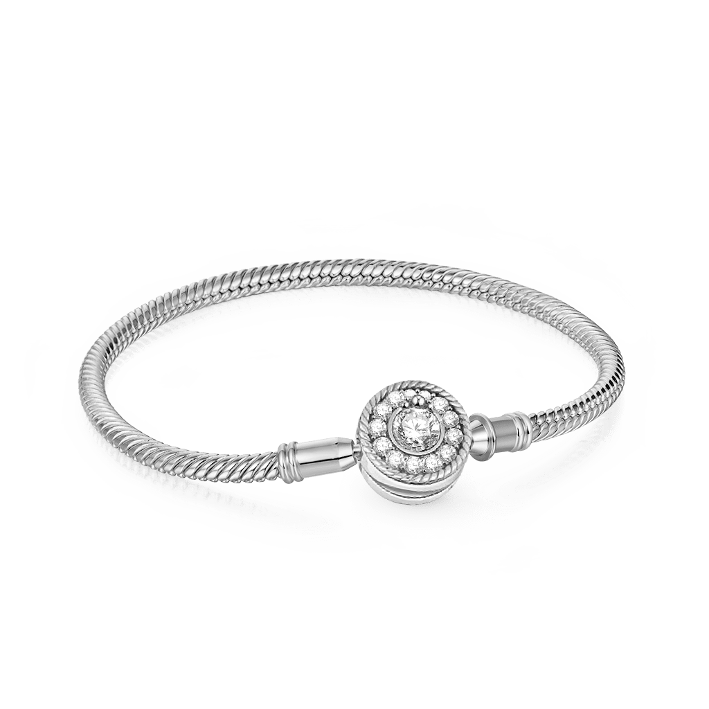 Gnoce Classic Design Bracelet Platinum-plated Silver Blend_1