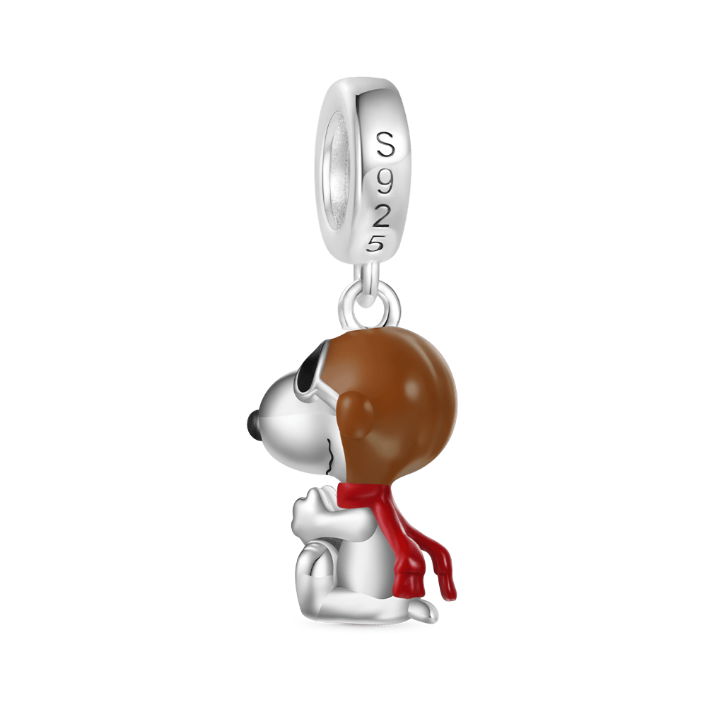 Gnoce Peanuts Ace Pilots Snoopy Pendant Dangle Charm_3