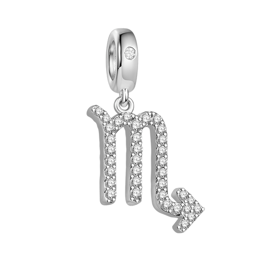 Gnoce Scorpio Zodiac Charm Platinum-plated Silver Blend_1