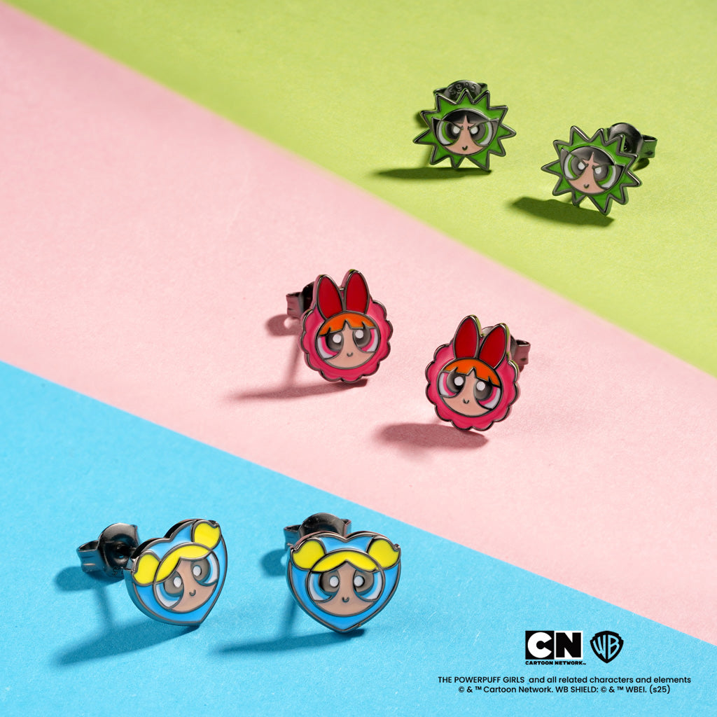 Gnoce The Powerpuff Girls Bubbles Stud Earrings_3