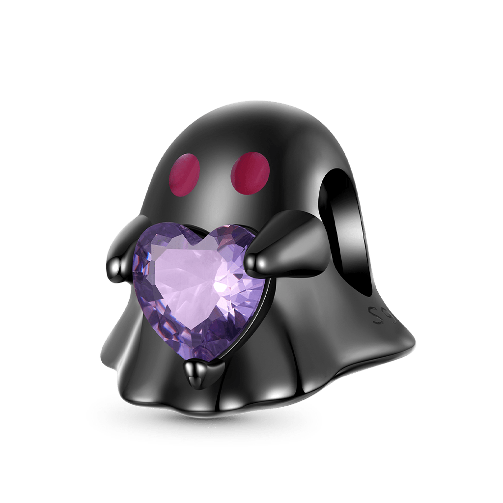 Gnoce Halloween Ghost Embrace Love Heart Charm_1