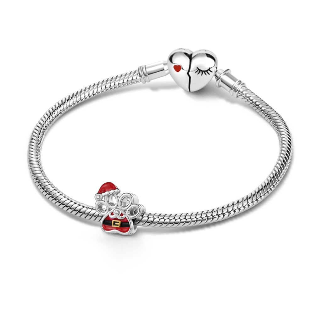 Gnoce Christmas Pet Paw Engravable Charm_3