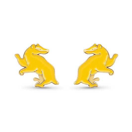 Gnoce Harry Potter Hufflepuff Badger Stud Earrings_1