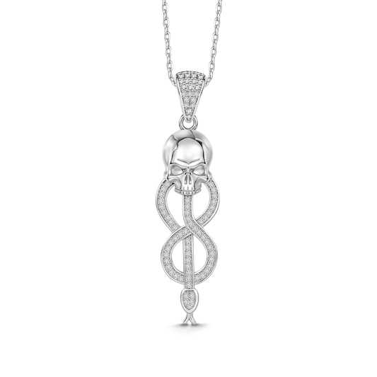 Gnoce Harry Potter Morsmordre Skull Snake Symbol Necklace_1