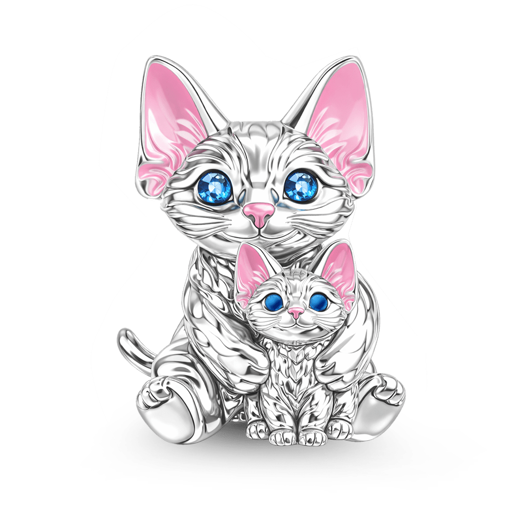 Gnoce Devon Cat Embraces Baby Charm_1