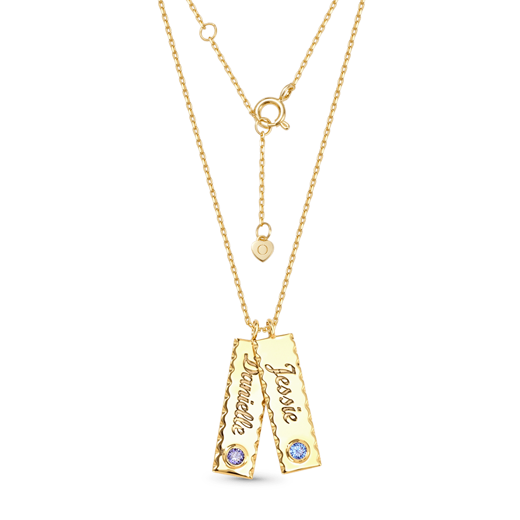 Gnoce Double Personalized Tag Name Necklace_5