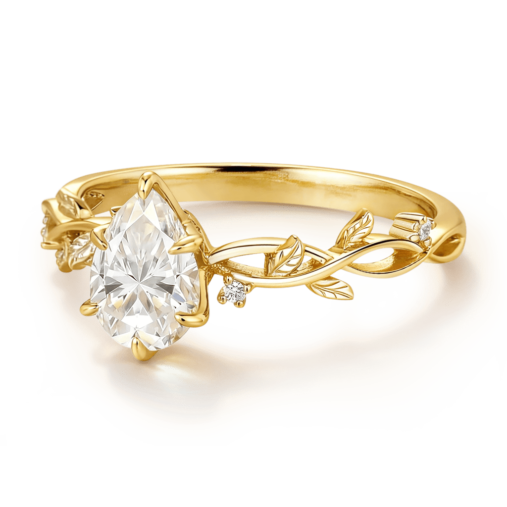 Gnoce Nature-Inspired Leaf & Vine Engagement Ring_4
