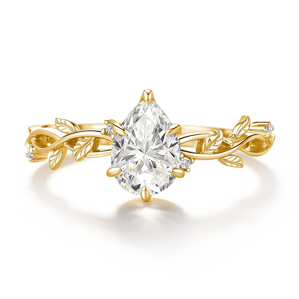 Gnoce Nature-Inspired Leaf & Vine Engagement Ring_1