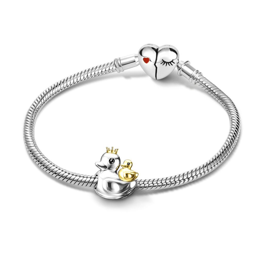 Gnoce Mother's Day Little Yellow Duck Mother-Child Charm_3
