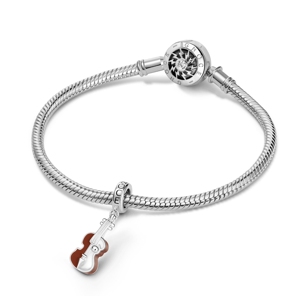 Gnoce Violin Pendant Dangle Charm_3