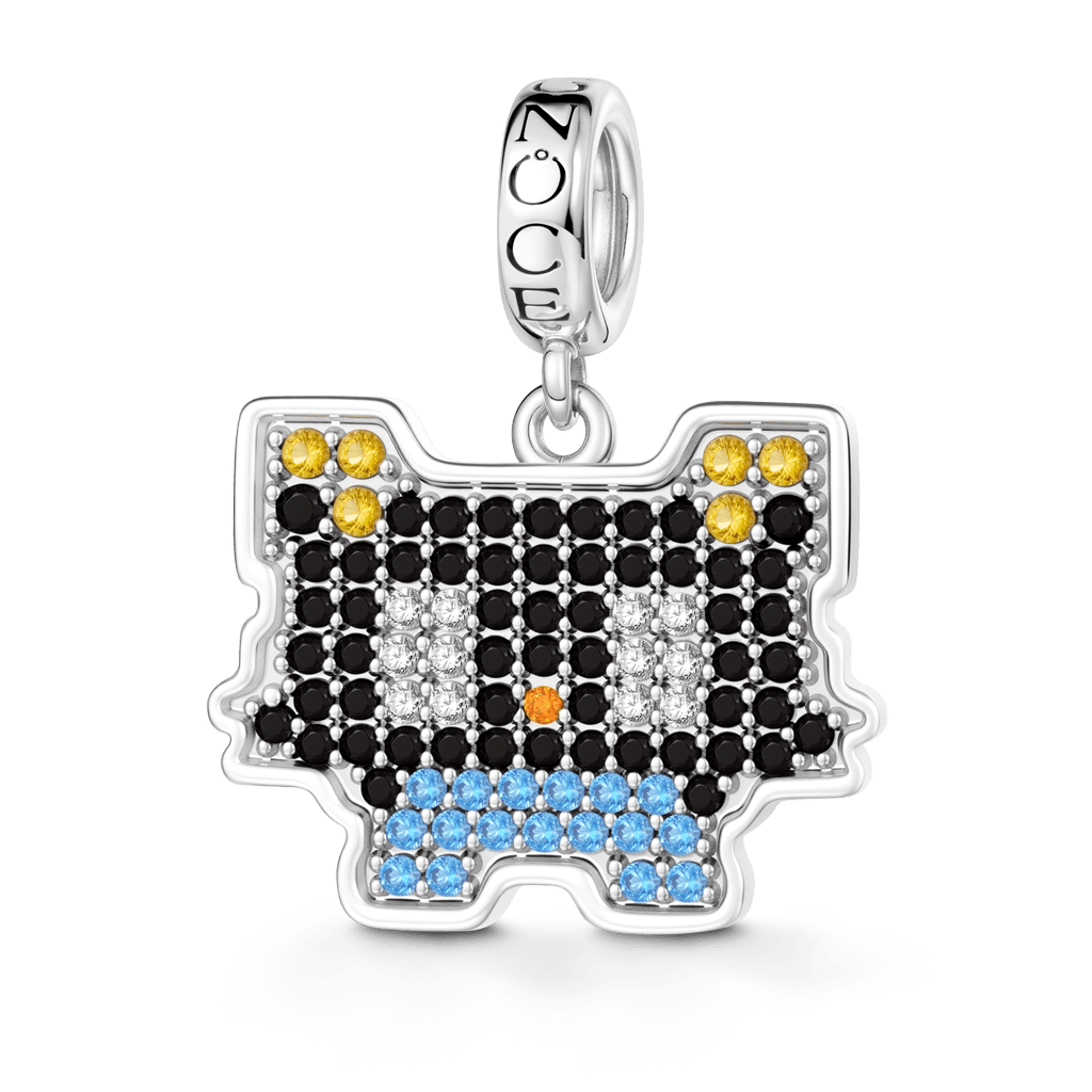 Gonce Pixel-Style Kitten Pendant Dangle Charm_1