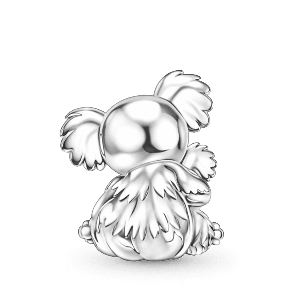 Gnoce Koala Embraces Baby Personalized Heart Birthstone Charm_5