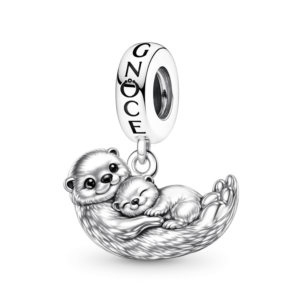 Gnoce Otter Embraces Baby Pendant Dangle Charm_1
