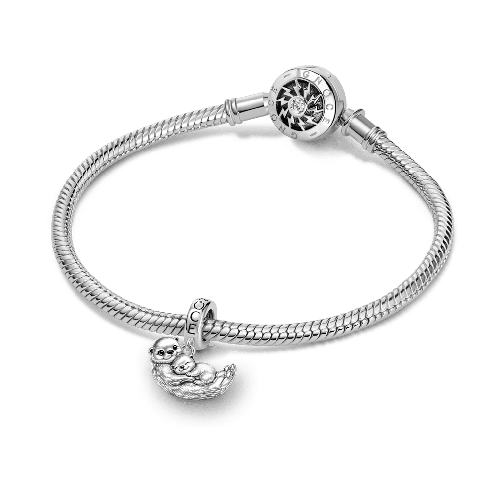 Gnoce Otter Embraces Baby Pendant Dangle Charm_3