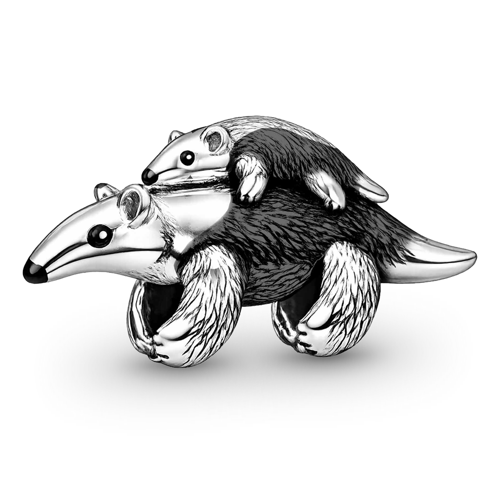Gnoce Anteater Carrying Baby  Charm_5