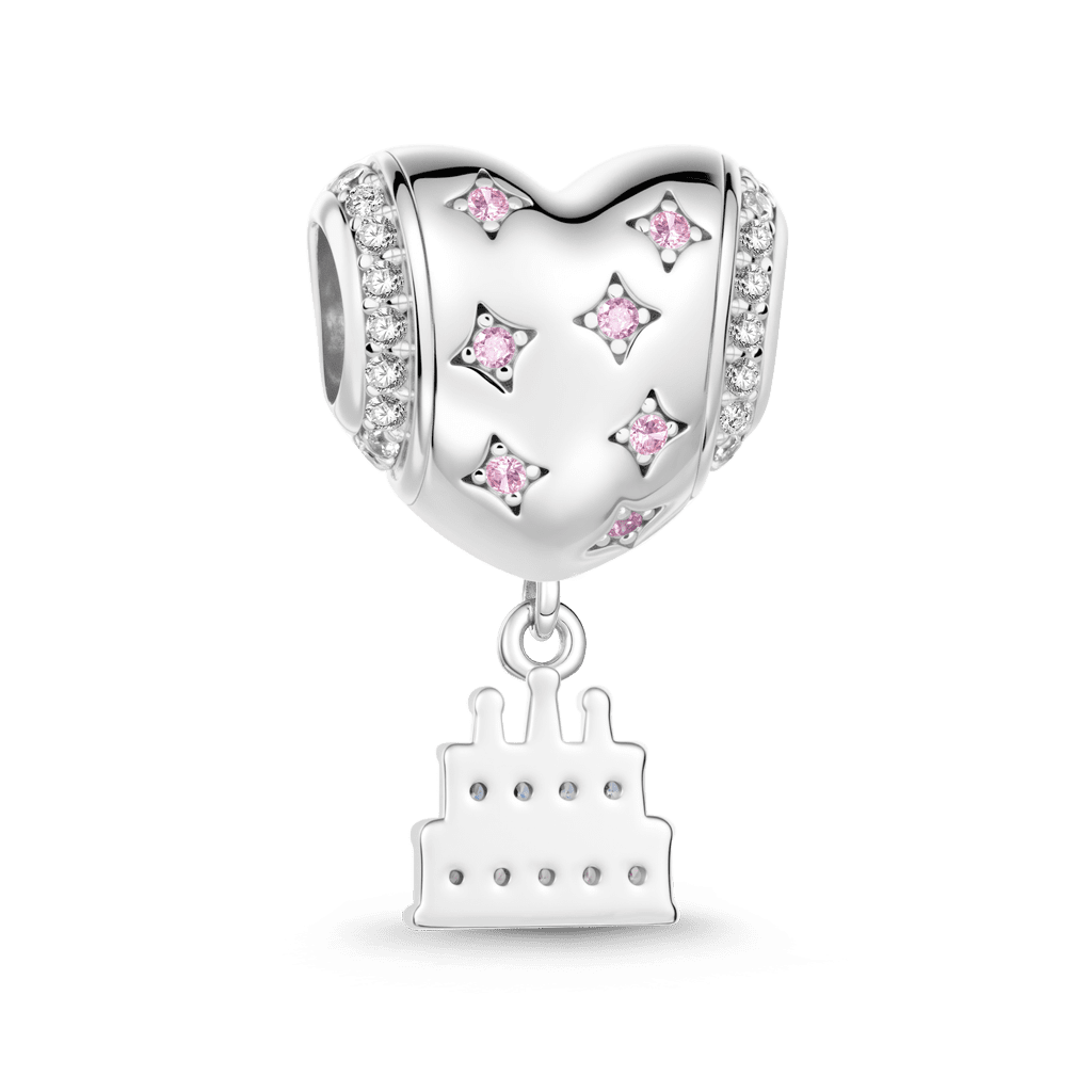 Gnoce Balloon Cake Charm Platinum-plated Silver Blend_5