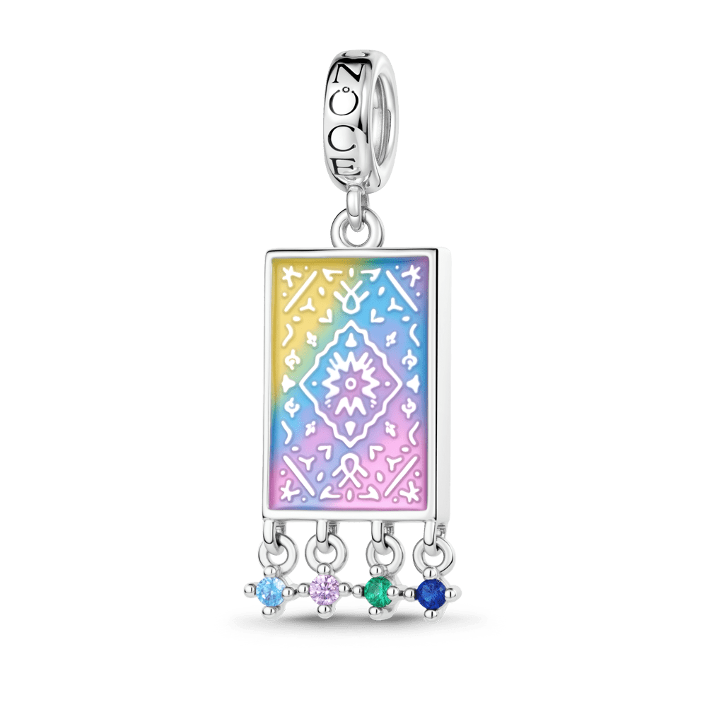 Gnoce Persian Carpets Personalized Photo Charm Platinum-plated Silver Blend_2