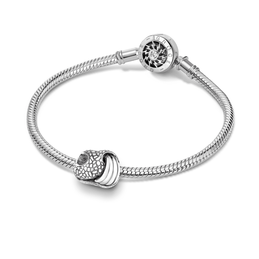 Gnoce Engravable Nose Tongue Charm Platinum-plated Silver Blend_3