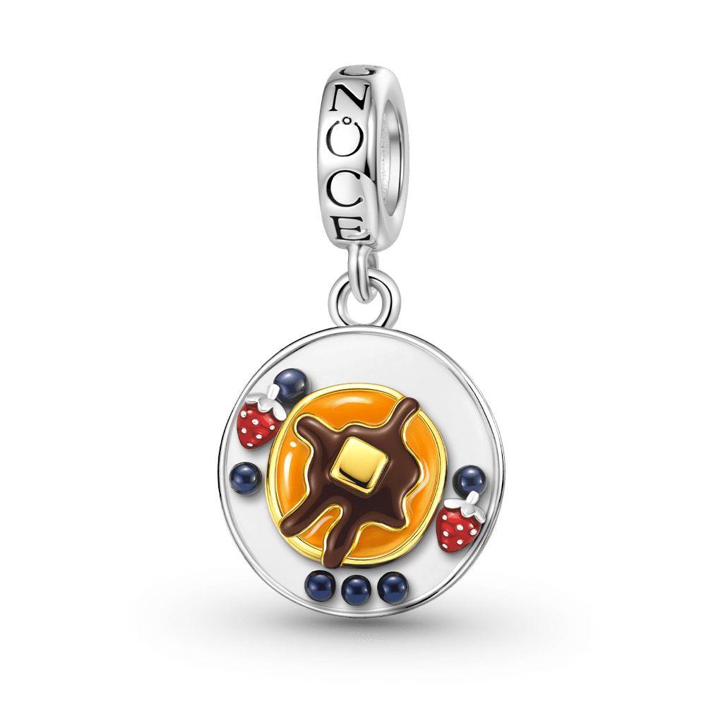 Gnoce Pancake Charm Platinum-plated Silver Blend_1