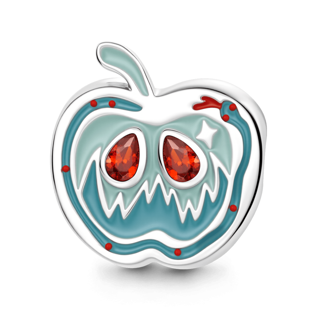 Gnoce Half An Apple Charm Platinum-plated Silver Blend_1