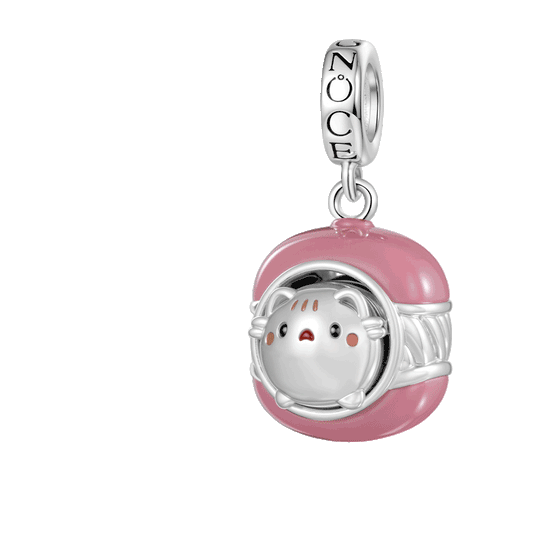 Gnoce Detachable Cat Macaron Charm Platinum-plated Silver Blend_1