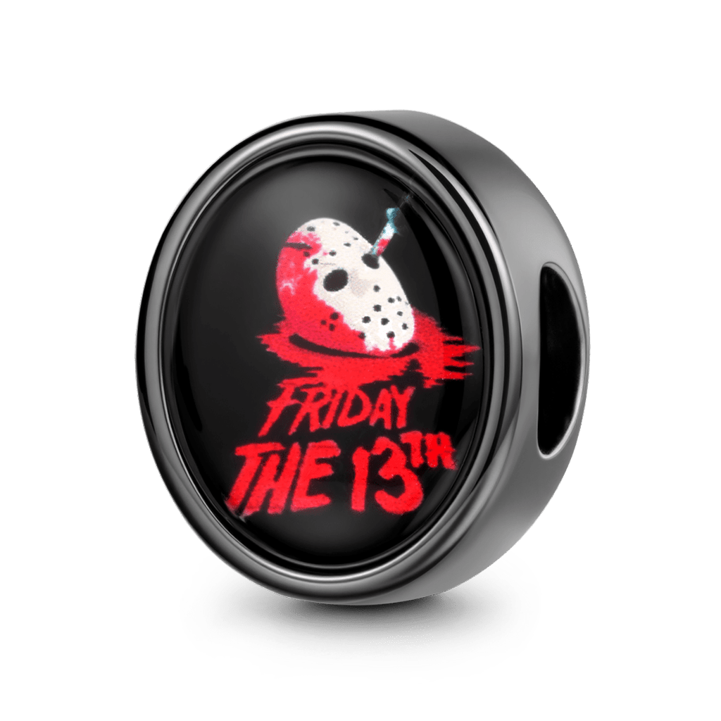 Gnoce Jason Voorhees Hockey Mask Charm Platinum-plated Silver Blend_1