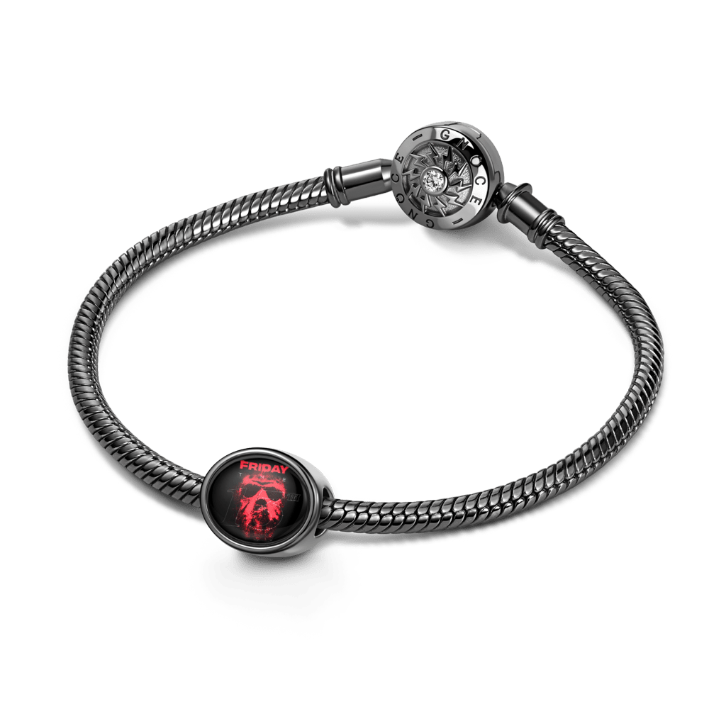 Gnoce Retro Jason Mask Charm Platinum-plated Silver Blend_3