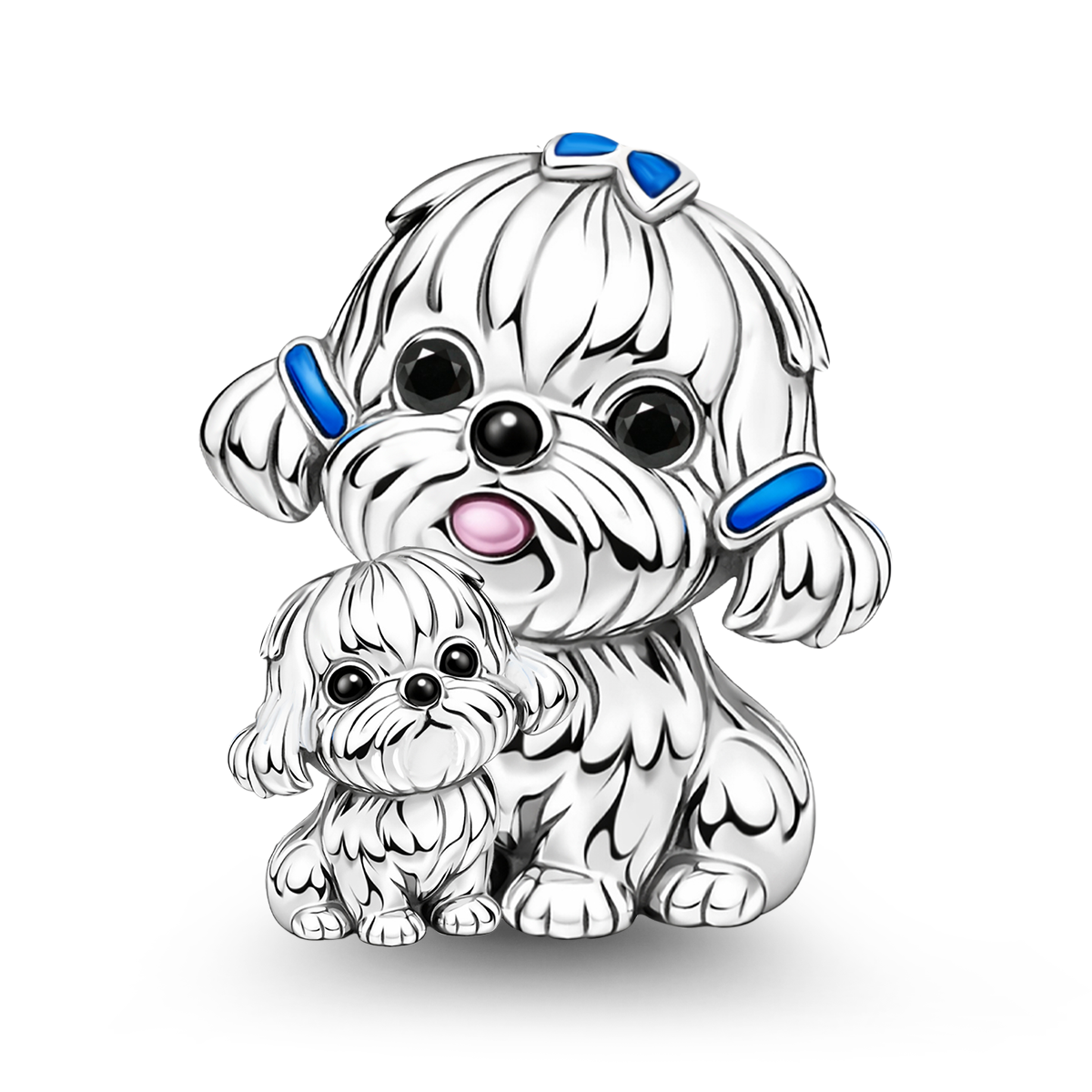 Gnoce Maltese Dog Embraces Baby Charm_1