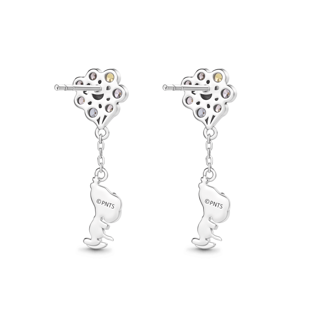 Gnoce Peanuts Snoopy Colorful Balloons Drop Earrings_4
