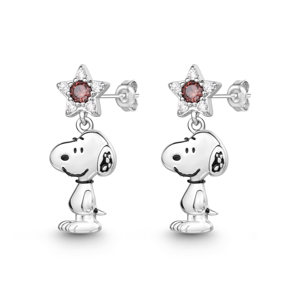 Gnoce Peanuts Snoopy Star Drop Earrings_1