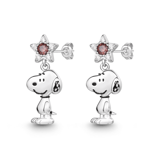 Gnoce Peanuts Snoopy Star Drop Earrings_1