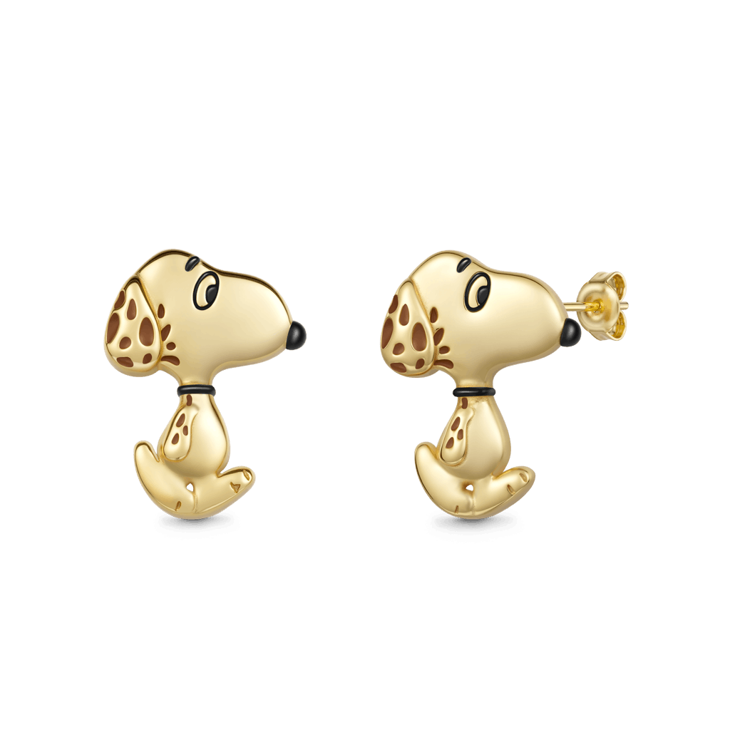Gnoce Peanuts Snoopy Stud Earrings_1