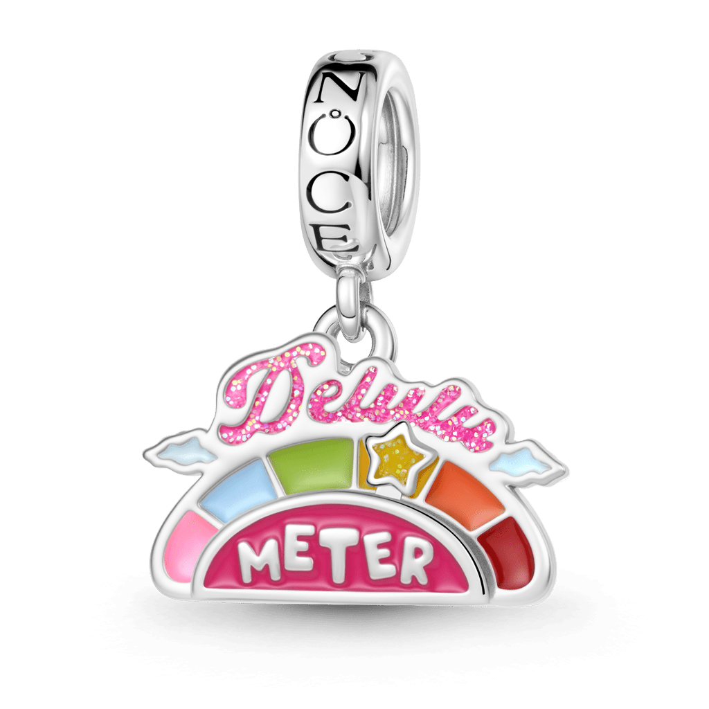 Gnoce Delulu Meter Charm Platinum-plated Silver Blend_1