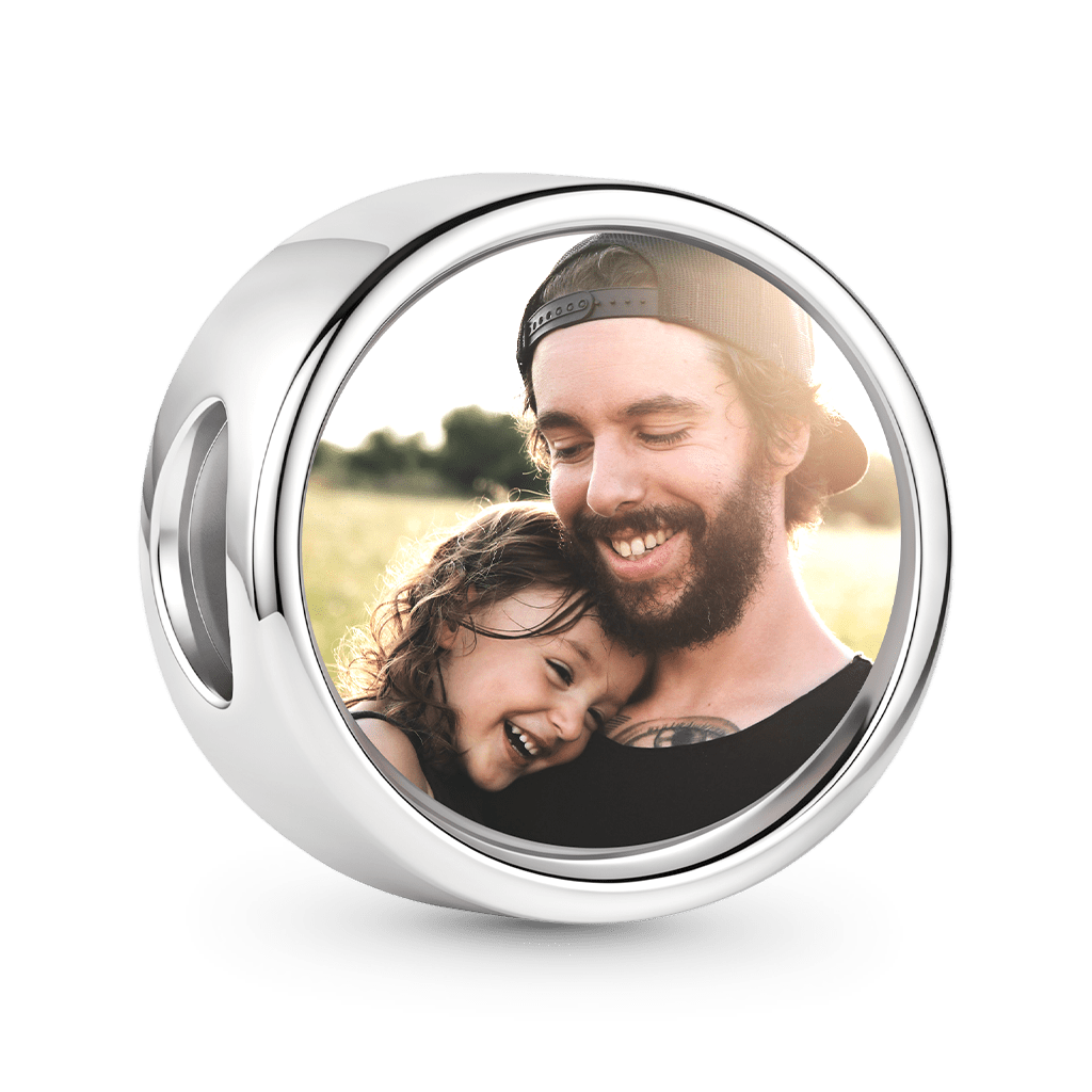 Gnoce Personalized Photo Charm Platinum-plated Silver Blend_1