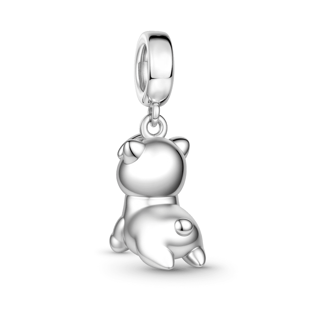 Gnoce Alpaca Charm Platinum-plated Silver Blend_5