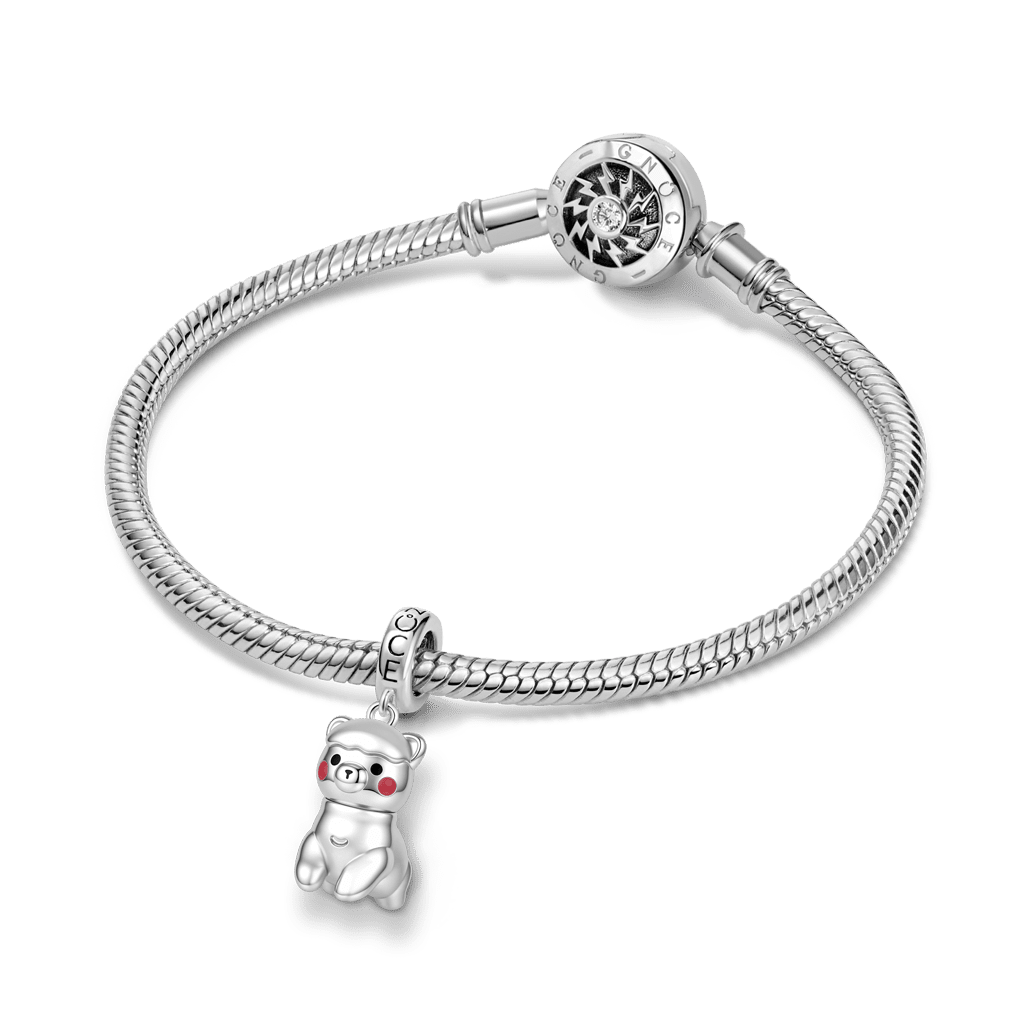 Gnoce Alpaca Charm Platinum-plated Silver Blend_3