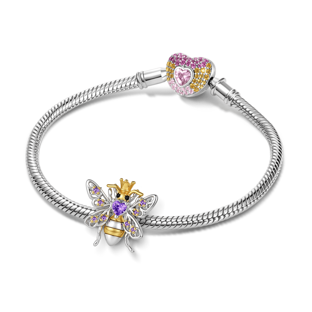 Gnoce Bee Charm Platinum-plated Silver Blend_3