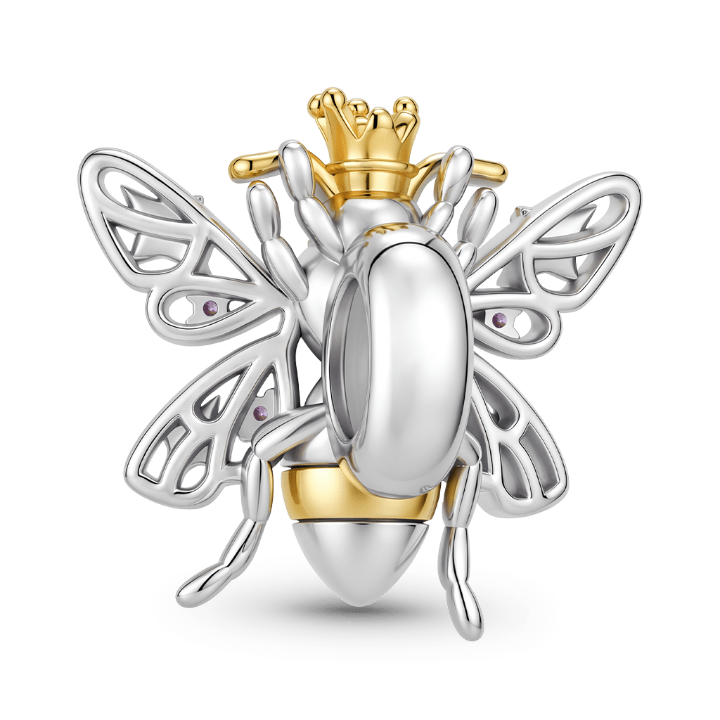 Gnoce Bee Charm Platinum-plated Silver Blend_5